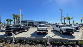 A new dealership selling Chevy products.