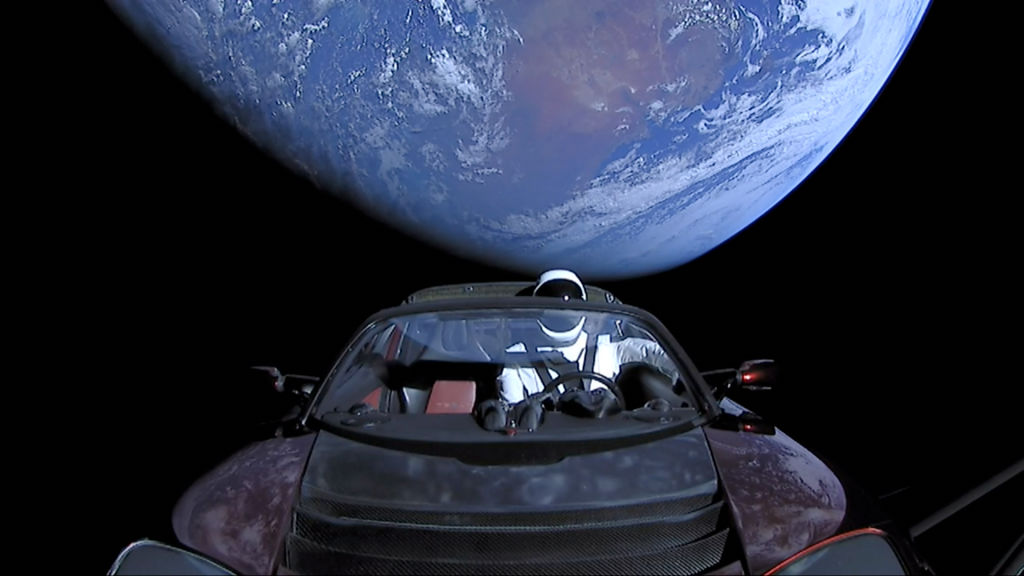 Tesla Roadster Elon Musk