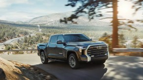 A gray 2022 Toyota Tundra full-size pickup truck.