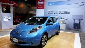 A first-generation Nissan Leaf