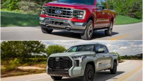 Comparing the 2021 Ford F-150 and 2022 Toyota Tundra