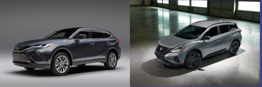 A Toyota Venza and a Nissan Murano