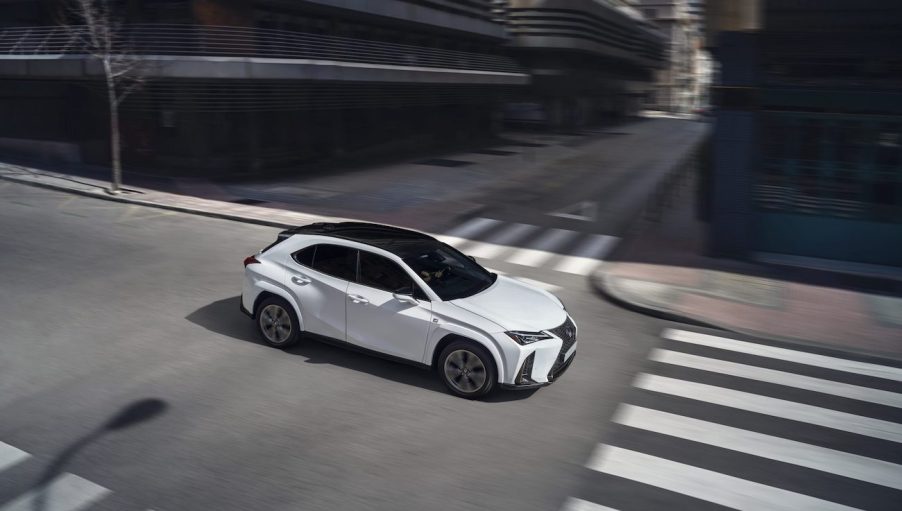 2022 Lexus UX250h overhead view