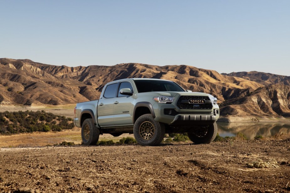 2022 Toyota Tacoma in the dirt 