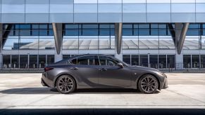 Grey 2022 Lexus IS sports sedan