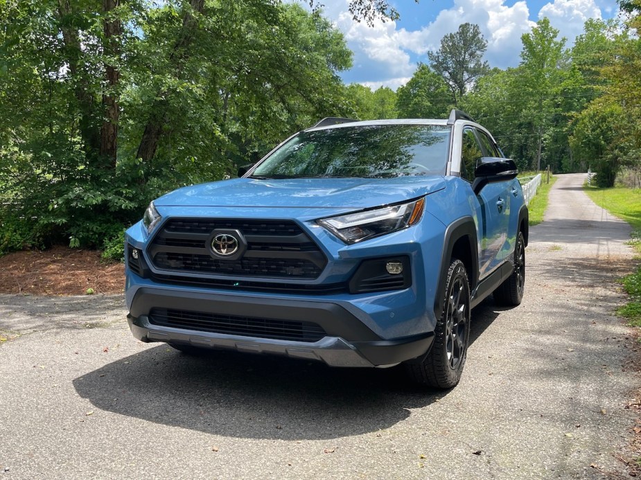 2023 Toyota RAV4 TRD Off-Road model parked in a driveway