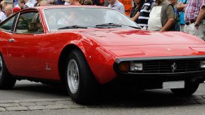 Ferrari 365 GTC/4 in red. AKA, the "forgotten Ferrari"