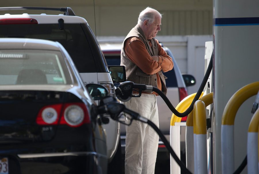 pumping gas