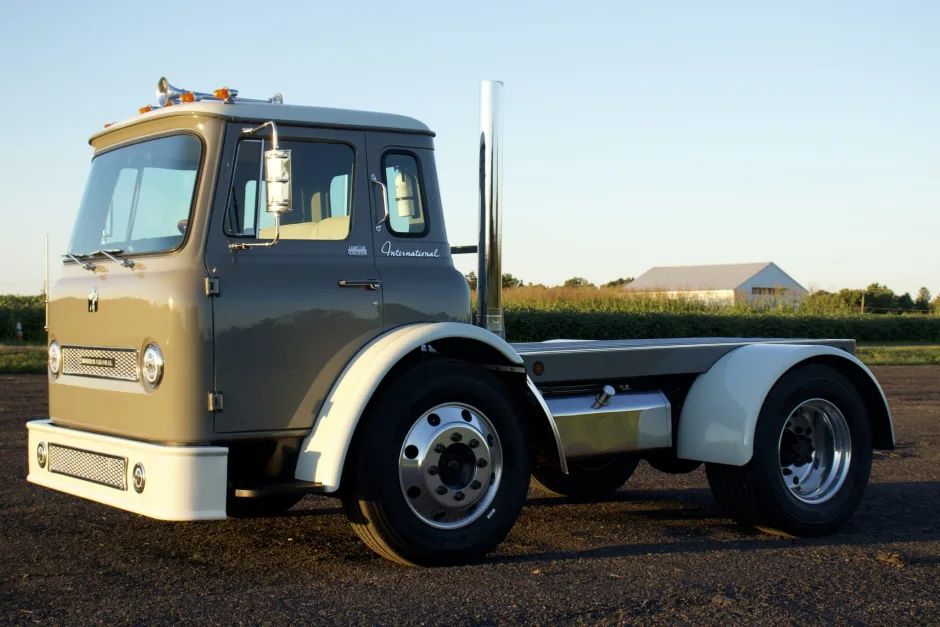 A customized 1960s International truck