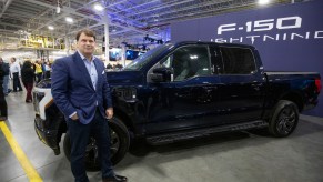 Jay Leno drove the Ford F-150 Lightning electric truck