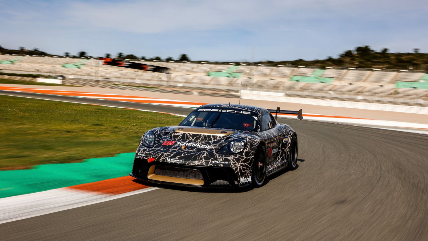 The Porsche 718 Cayman GT4 ePerformance is testing Mission R tech