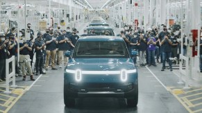 2022 Rivian R1T production line