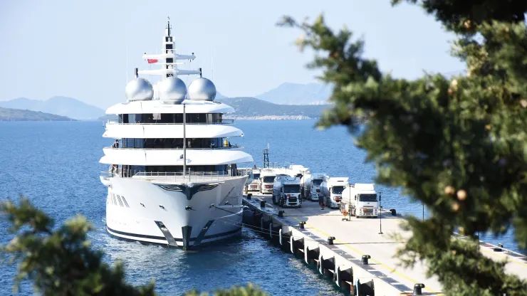 Russian oligarch Eugene Shvidler's Amadea superyacht | Getty