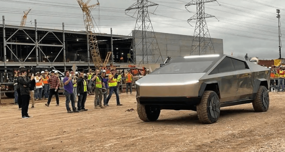 The Tesla Cybertruck in Giga Texas Factory