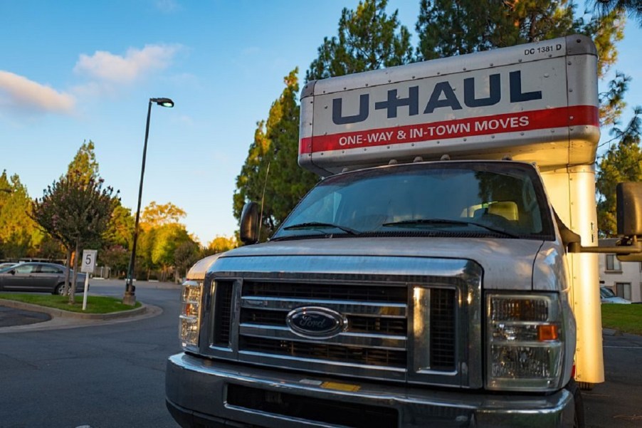 A U-Haul moving truck