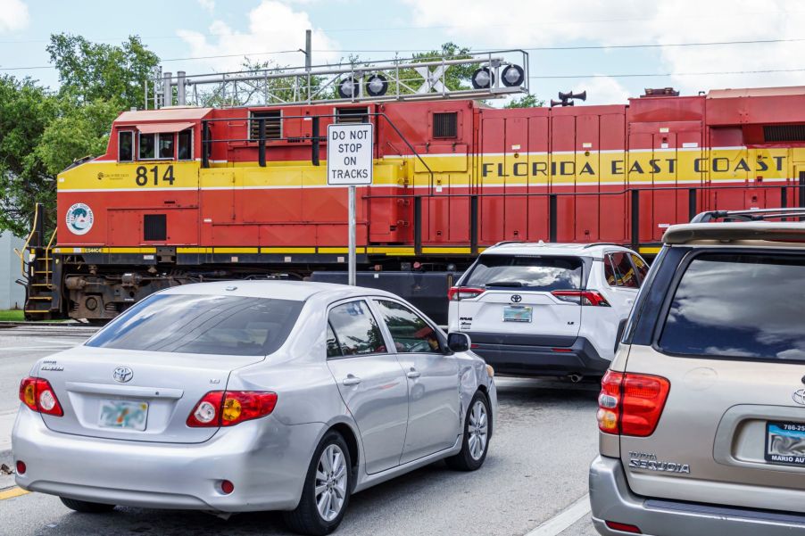 A common car superstition involves crossing over train tracks