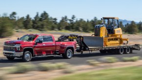 2022 Chevrolet Silverado 3500HD Duramax showing off its big diesel engine pulling power