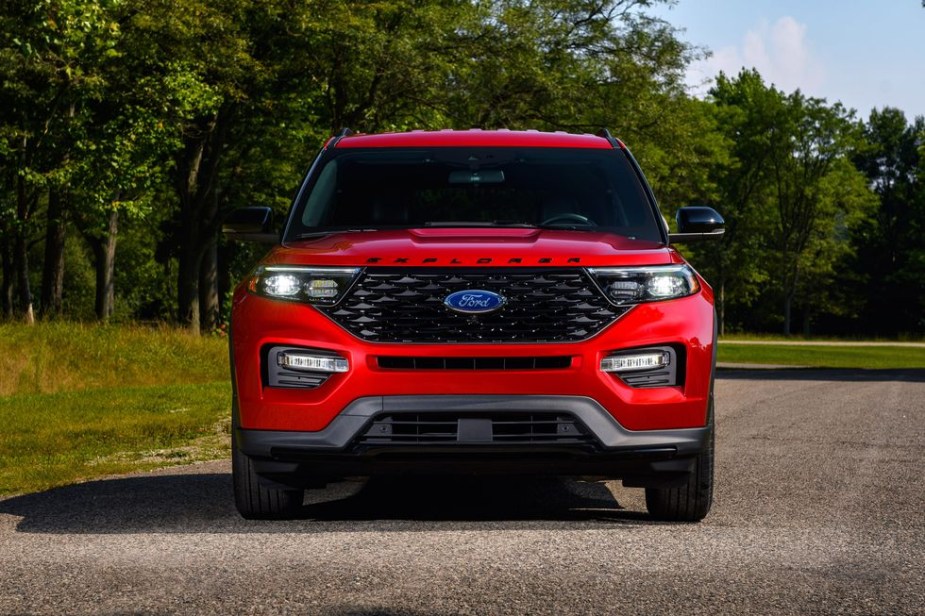 How much is a fully loaded midsize SUV, the 2022 Ford Explorer, with a hybrid powertrain?