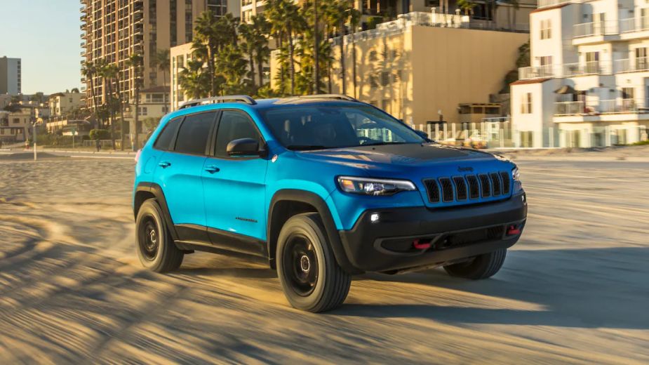 2022 Jeep Cherokee on the road 