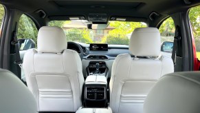 2022 Mazda CX-9 parchment-colored interior