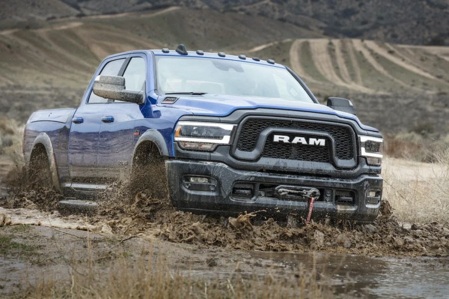 2022 Ram 2500 off-roading in mud