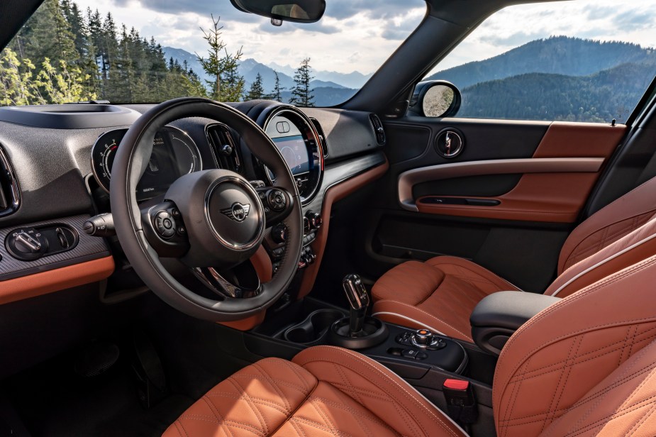 the interior of the 2022 Mini Countryman