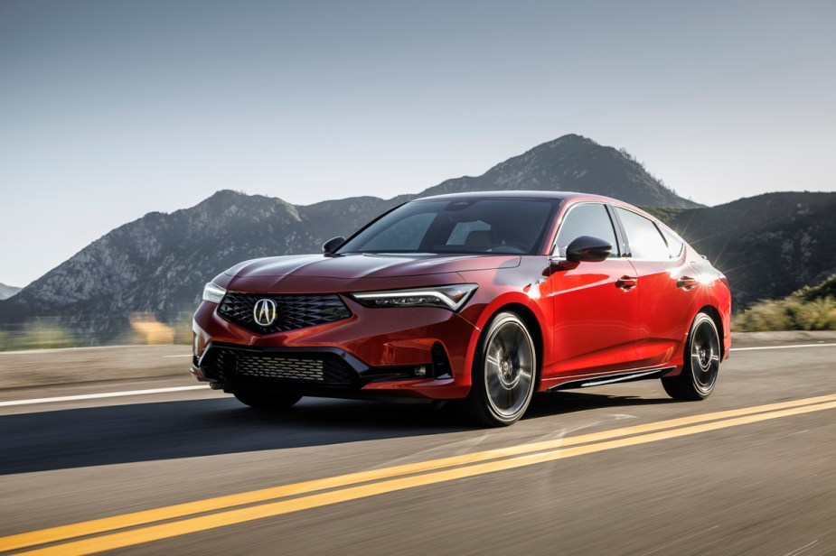 2023 Acura Integra A-Spec red exterior