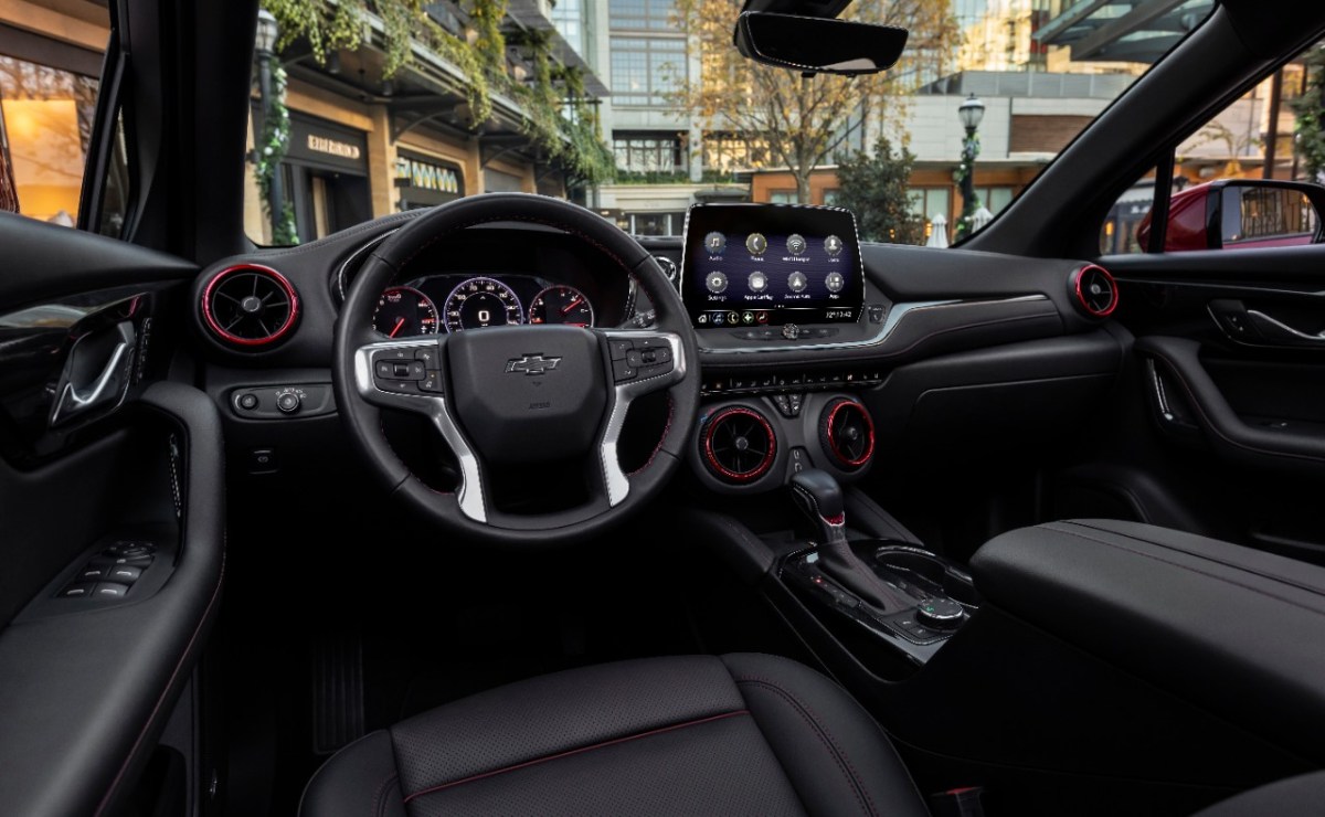 The interior of the 2023 Chevy Blazer