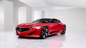 the acura precision concept, a sleek and futuristic four-door