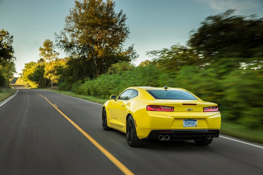 The Chevrolet Camaro has lots of power and is one of the cars with the most horsepower for $30,000