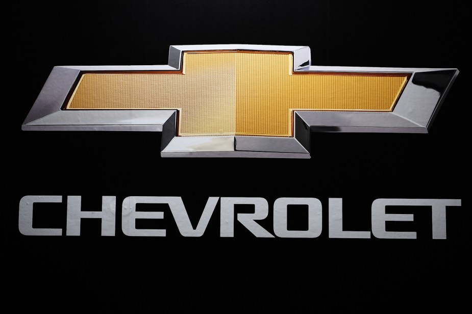 Chevrolet logo, makers of the Chevy Express made by GM or Navistar.