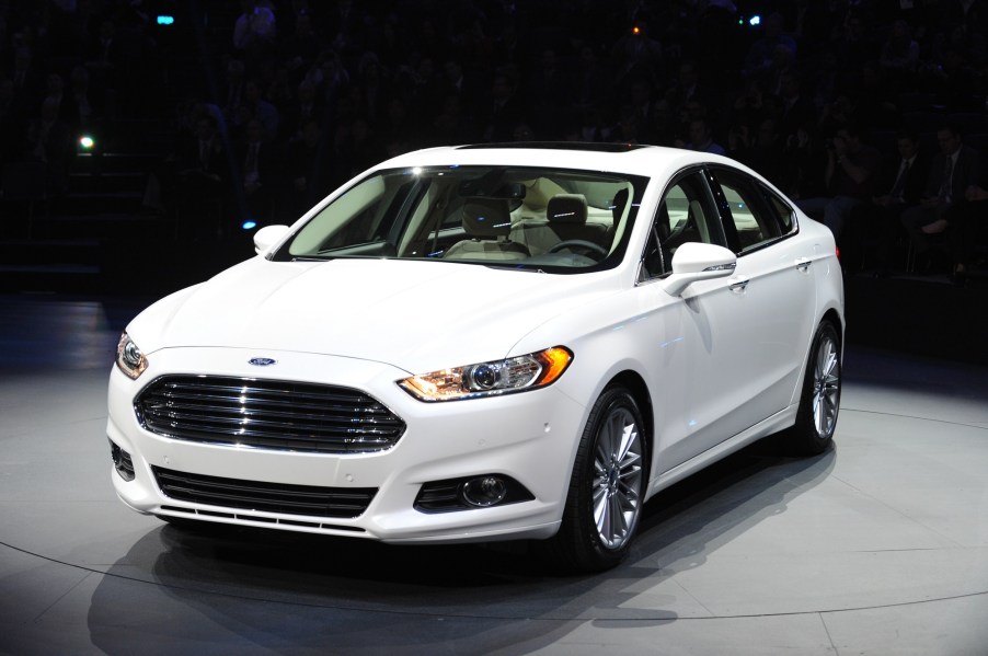 Ford Fusion recalls for cars like this white sedan has owners worried over a faulty bushing.