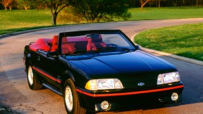 The Mustang Fox Body like this convertible is the third generation of the pony car.