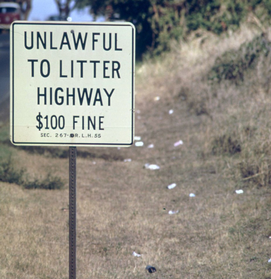 Highway littering