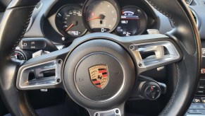 Porsche 718 Boxster S with PDK Dual Clutch Automatic Transmission Interior Driver Wheel