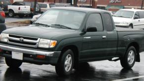 An early Toyota Tacoma, from when Toyota built small trucks.