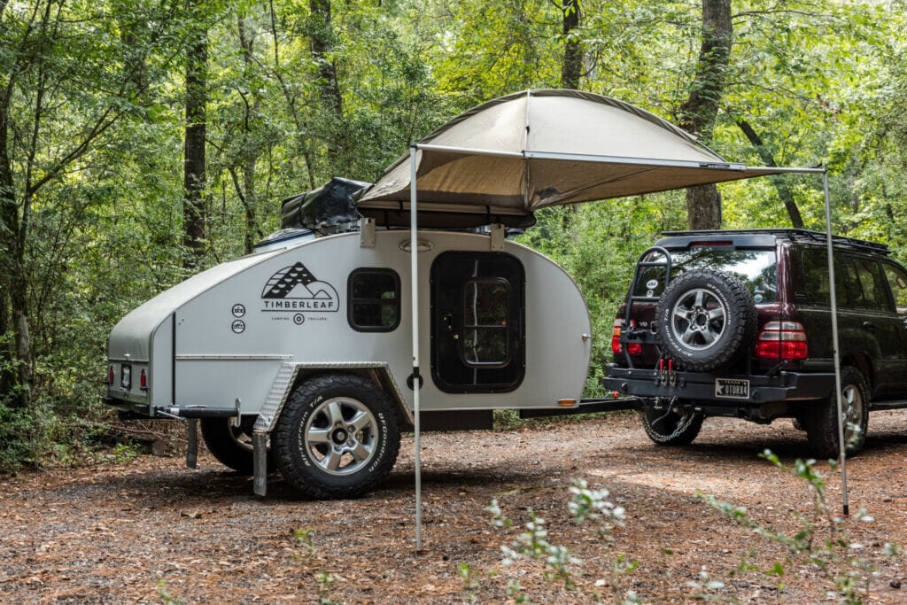 One of the campers with air conditioning. 