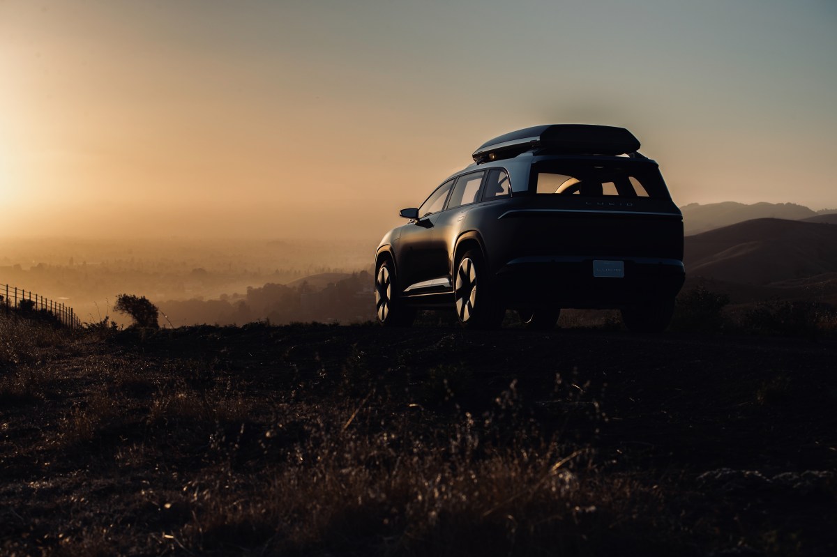 Lucid Gravity SUV, the anticipated seven-passenger electric SUV.