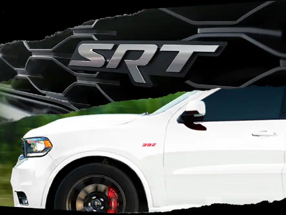 A white 2022 Dodge Durango SRT 392