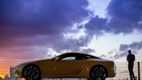 A side view of the Lexus LC 500.