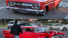 The 1,300 hp Mercury Comet before and after the car accident