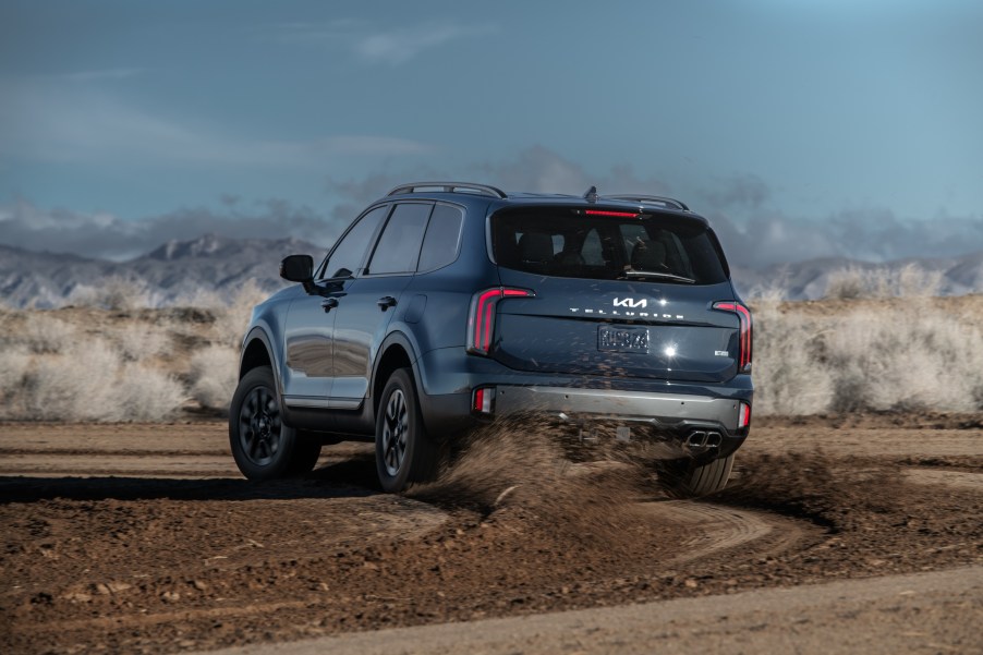 2023 Kia Telluride in the dirt