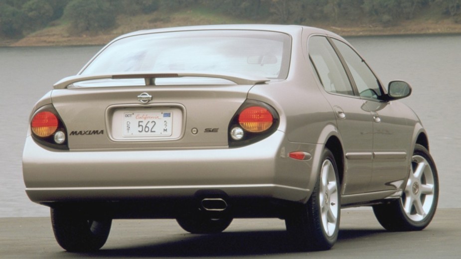 the rear end of a 2000 nissan maxima, this sedan kicks off the fastest maxima models