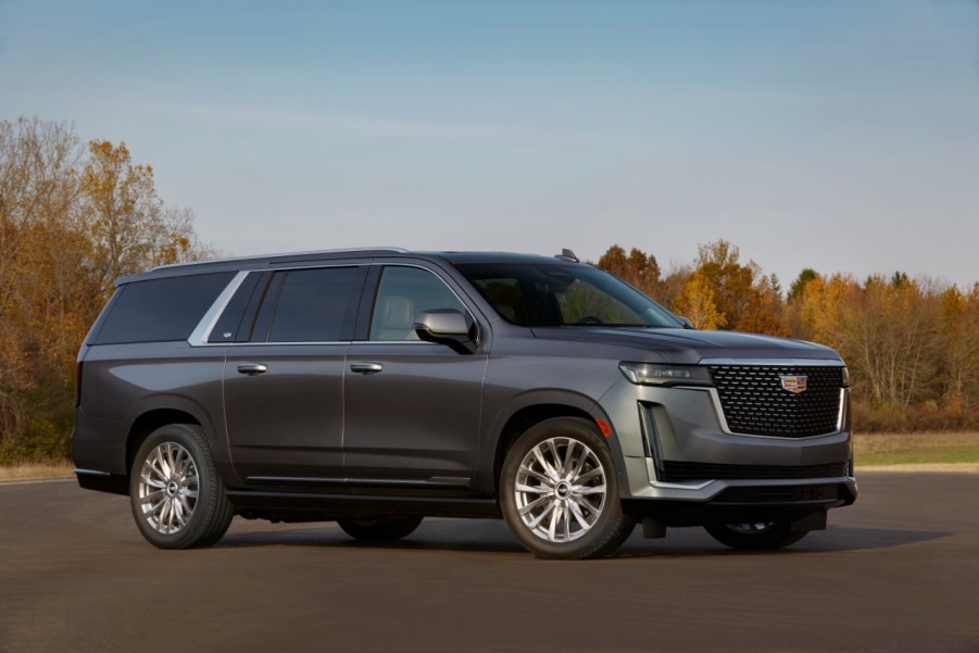 2021 diesel Cadillac Escalade in silver