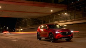 2022 Mazda CX-5 Turbo in red.