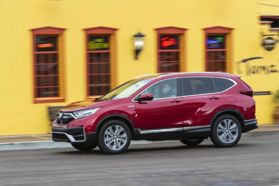 2022 Honda CRV in red