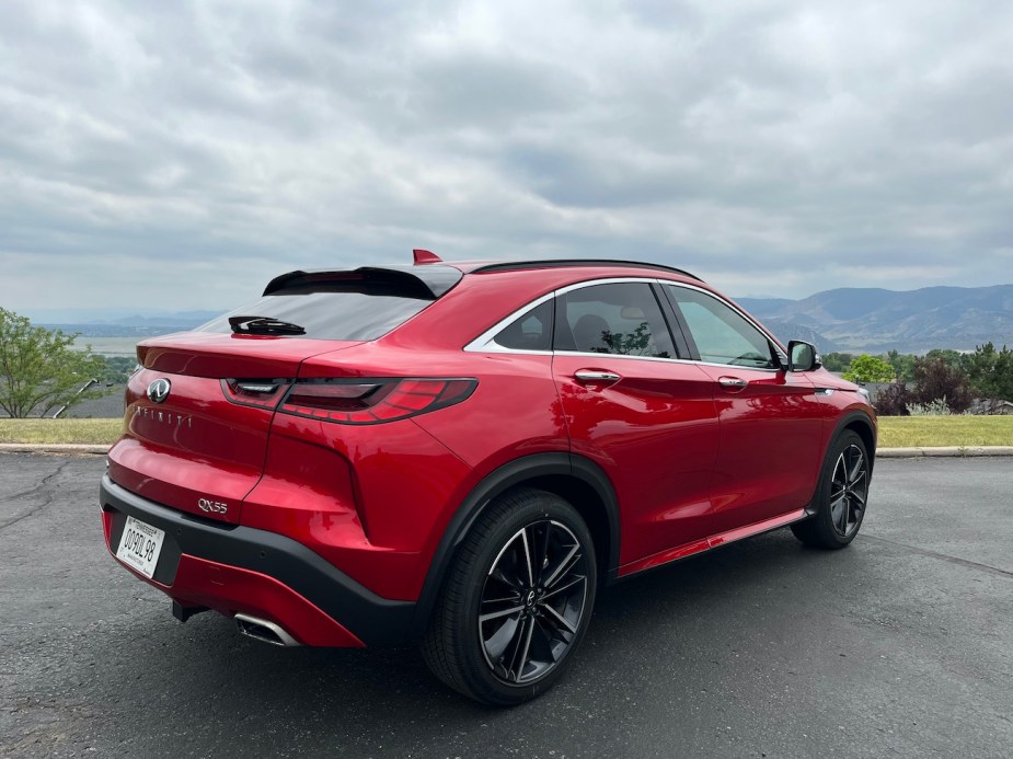 2022 Infiniti QX55 rear corner view