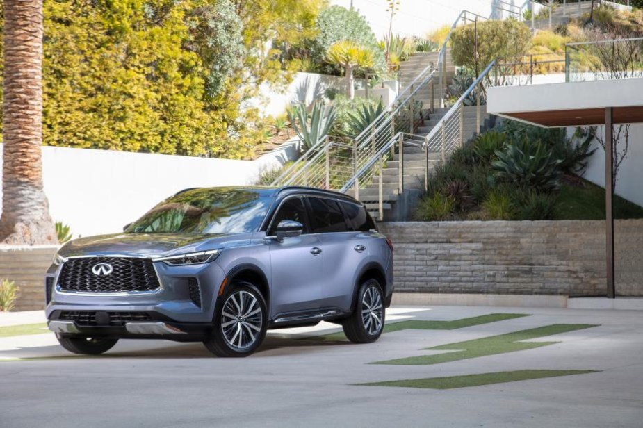 2022 QX 60 parked in a driveway