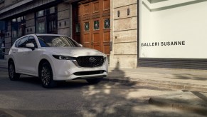 2022 Mazda CX-5 Turbo in white.