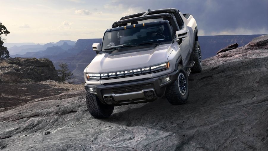 The 2022 GMC Hummer EV off-roading